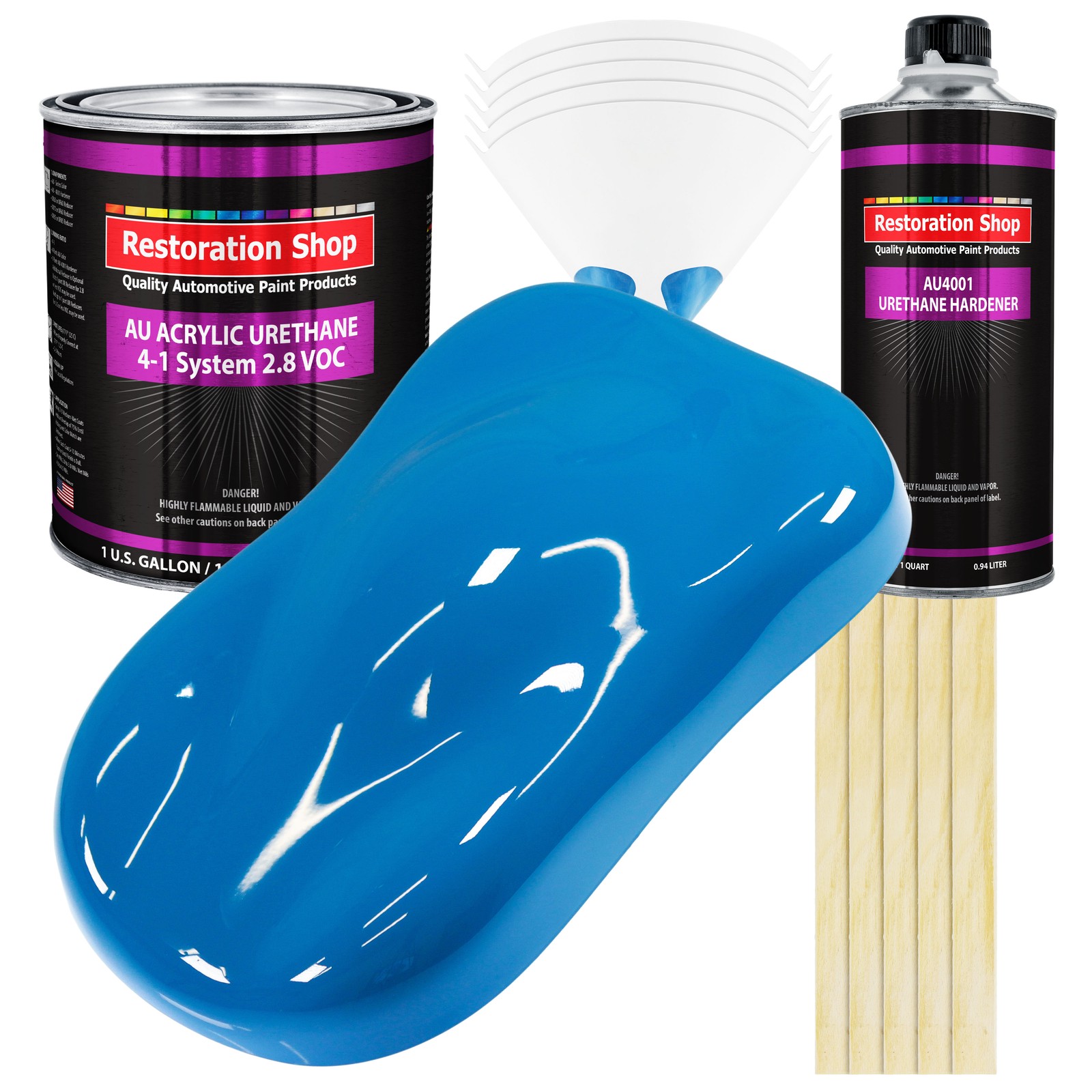 Restoration Shop Speed Blue Acrylic Urethane Gallon Auto Paint Kit