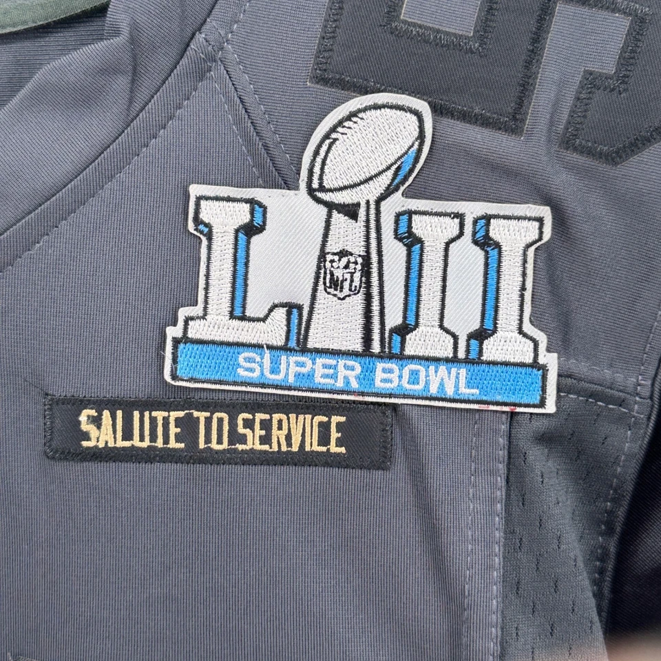 Camiseta Nike Philadelphia Eagles Chris Larga 56 Juvenil Super Bowl LII M Foto 4 de 4