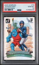 2025 PANINI DONRUSS DOWNTOWN #14 JAXSON DART PSA 10