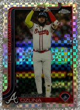 2025 Topps Chrome Mega MARCELL OZUNA #250 X-Fractor Atlanta Braves