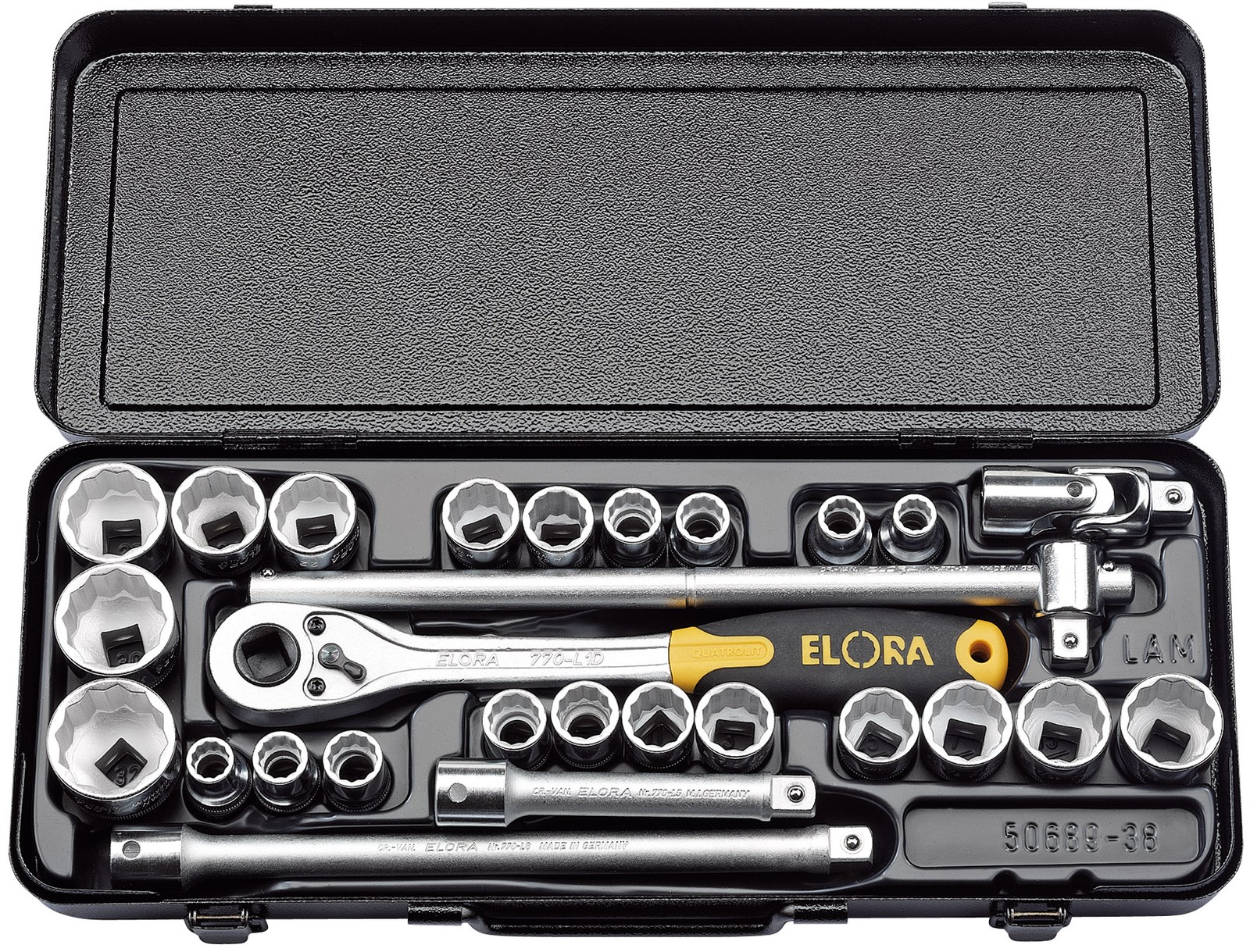Elora 50650 Metric And Imperial Socket Set 1/2In Sq. Dr. (28 Piece) Per Set - Image 3