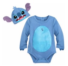 New Disney Store Lio Stitch Baby Costume Bodysuit Blue