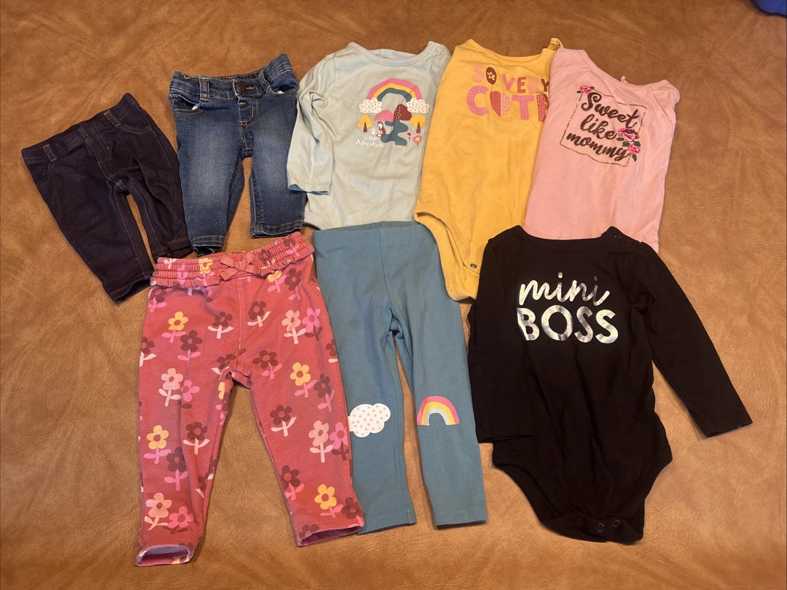 Granimals Baby Clothes Bundle of 8 with 4 tops and 4 pants - Sizes Vary