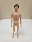 GI Joe 12" Action Figure Life Like Dark Brown Hair Hasbro 1970-1976