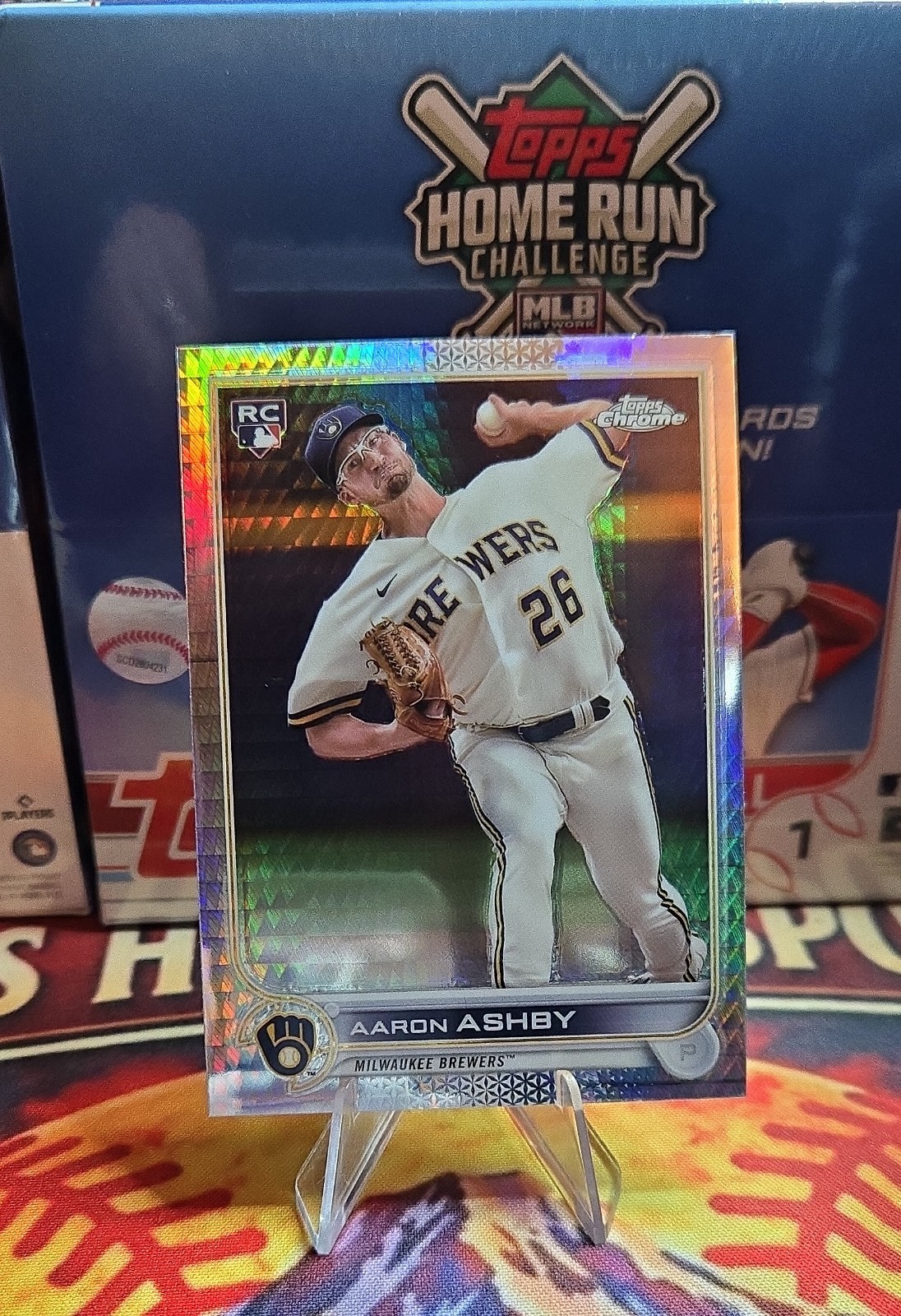 2022 Topps Chrome - Aaron Ashby #80 Prism Refractor (RC)