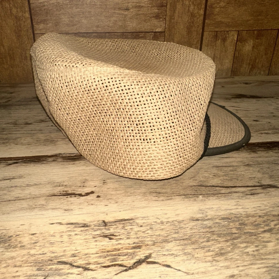 Men’s Vintage 60s Mesh Straw Sports Fitted Hat Size 7 - Image 2 of 4