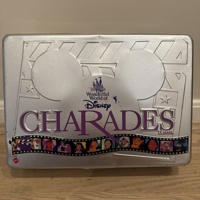 Wonderful World Of Disney Charades Game - EUC - Complete - 1999 - Mattel - Tin