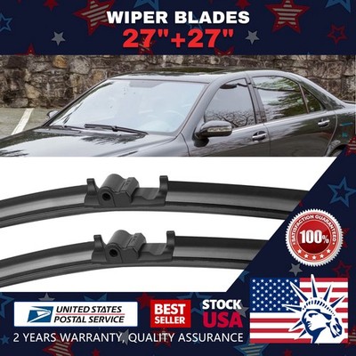 Waterproof Side lock 27''+27'' Premium Bracketless Windshield Wiper Blades /pair