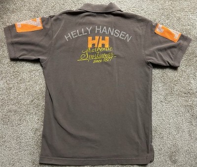Rare Helly Hansen Sailing Race  77 Nautical Mens Size L Polo Double Sided VTG