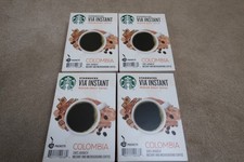 Starbucks VIA Instant Coffee Colombia 4 Boxes 52 Packets Best by 07/05/26