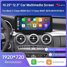 12.3'' Stereo Multimedia Touch Screen For Benz C Class W205 GLC X253 V W447 