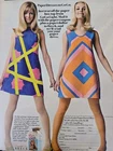 1967 Breck GoGo light hair color paper dresses, fishnet, stockings vintage Ad