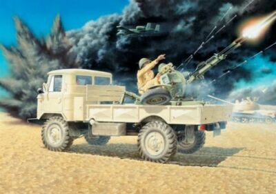 1/35 Eastern Express 35132 GAZ-66 ARMY TRUCK W/ANTIAIRCRAFT GUN