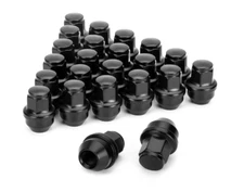 24pc Solid Black Lug Nuts OEM Replacement 14x1.5 Fits Ford F-150 2015-2026
