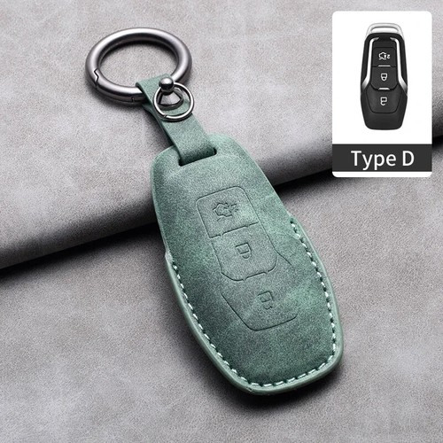 Leather Car Remote Key Case Cover for Ford Fusion Mondeo Mustang F-150 Explorer - Bild 22 von 26