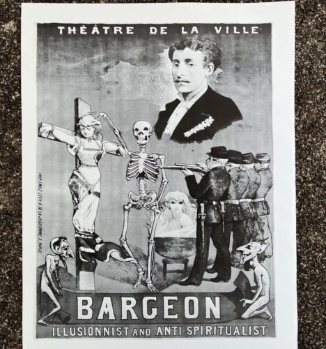 Insegna Poster Illusionista BARGEON Mago Mago Diavolo, Demoni, Stampa Halloween - Foto 4 di 5