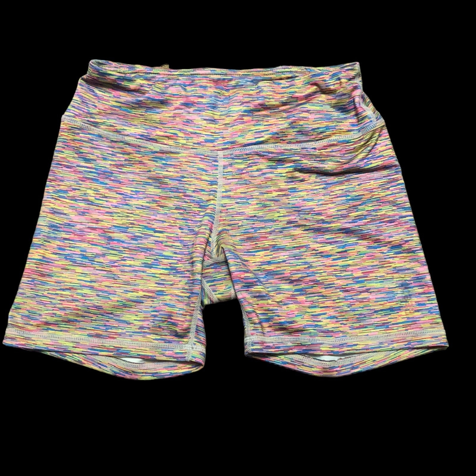 Vintage Reebok Biker Shorts, Running, Hiking, Yoga, Cozmic Space Print SZ S-image
