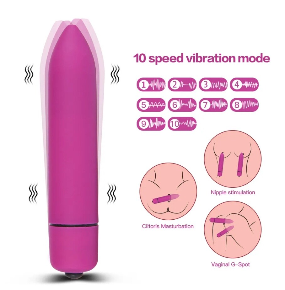 Female Masturbation 10 Speed Vibrator for Woman Bullet Vibrators G-Spot  Vibrator