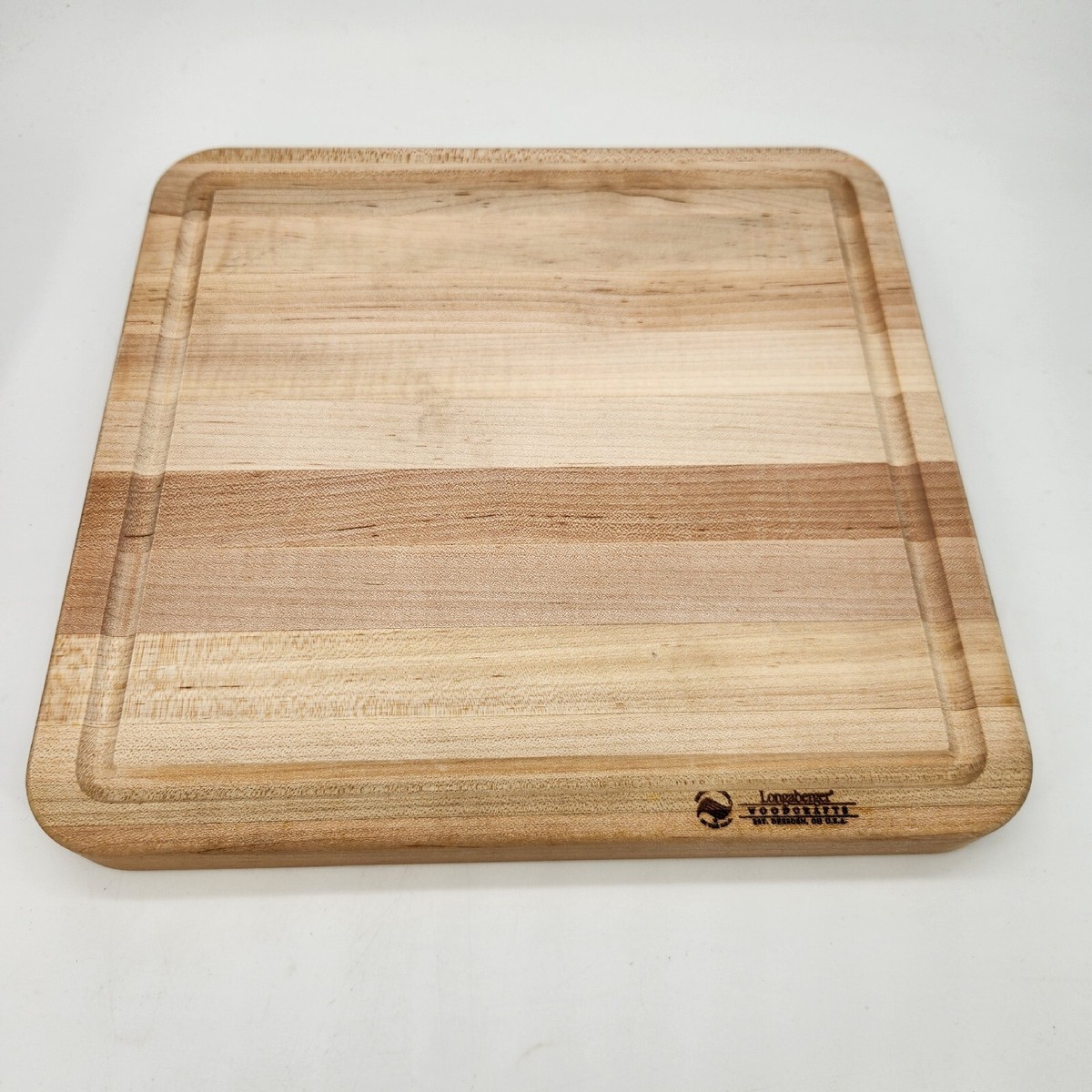 Longaberger Woodcrafts 11x11 Snowflake Design Reversible Maple