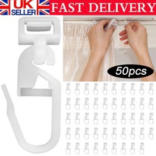 50x Curtains Hooks For VOLVO MAN IVECO Rear Rail Truck DAF106 Gliders Runners UK