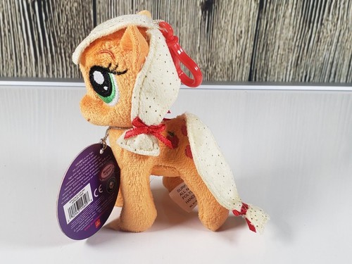 My Little Pony Plush Applejack Apple Jack Stuffed Toy Aurora Clip On 5 Inch 2014 - Picture 3 of 6