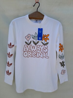 Adidas Originals Always Shirt Men's Small White Sleeve print End