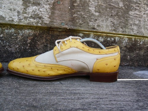ZAPATOS DERBY CHURCH’S ESPECTADOR CUERO AMARILLO SARGA ARENA EU37 UK4 MUJER EXCELENTES - Imagen 8 de 12