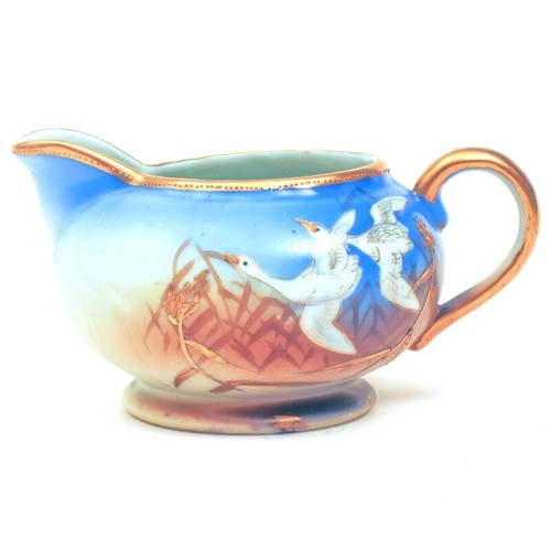 Antiguo juego de té NAGOYA SHOFU NIPPON Japón olla crema tazas platillo cisnes voladores - Imagen 14 de 24