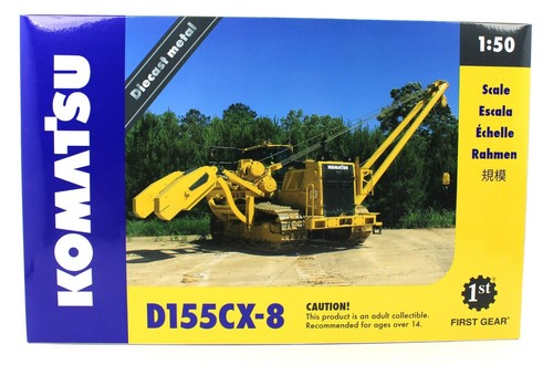 1/50 FIRST GEAR *KOMATSU* Komatsu D155CX-8 DOZER w/K170 Pipelayer 50-3494 *NIB* - Picture 6 of 6