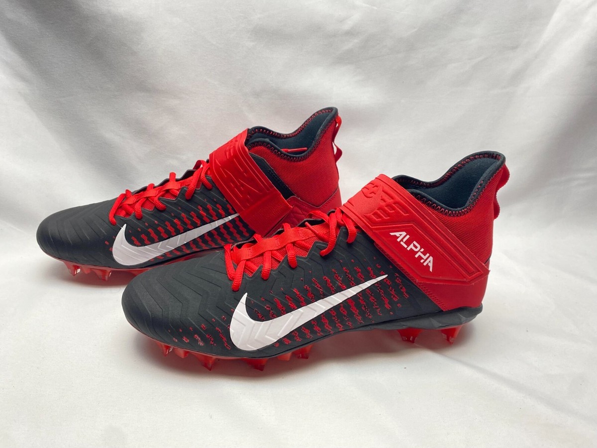Nike Alpha Menace Pro 2 Mid Football Cleat Red Black BV3945-600 Men\'s Size 14.5 Nike Men main image 3