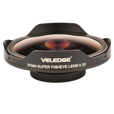 37MM / 43MM 0.3X Fisheye Ultra Weitwinkel Camcorder Video Aufnahme Objektiv