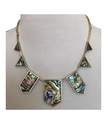 house of harlow 1960 stazione abalone collo oro - Foto 4 di 4