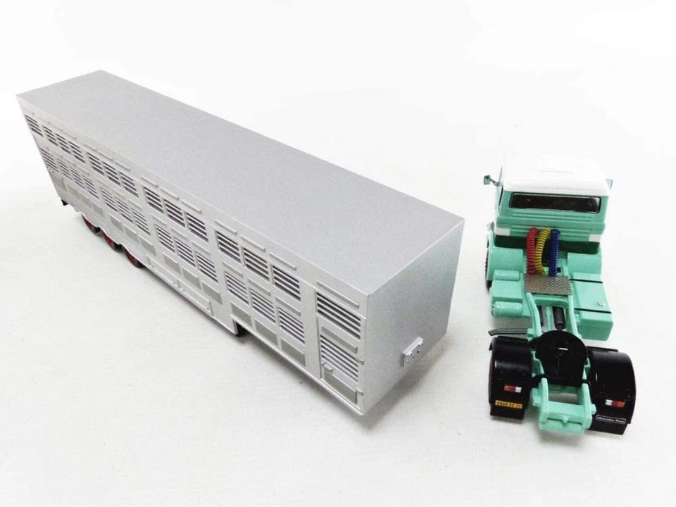 Mercedes Lps 1632 1970 Verde Bestiame Trasporto 1970 IXO TTR008 1:43 Camion Benz - Immagine 2 di 4