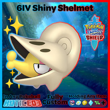 ✨ Ultra SHINY 6IV SHELMET ✨ Pokemon SWORD and SHIELD Max lv1 +Free MasterBall