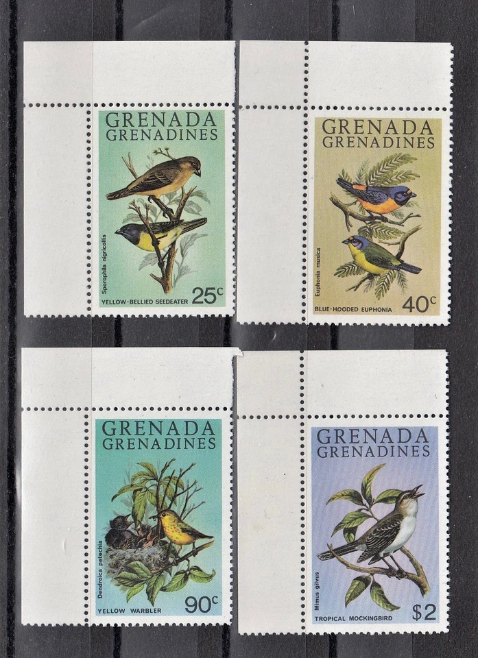 TIMBRE STAMP 4 GRENADA GRENADINES Y&T#342-45 OISEAU BIRD NEUF**/MNH-MINT ~A71 - Photo 1/1