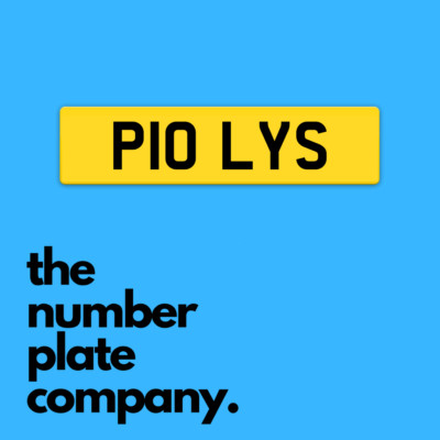 P10 LYS POLYS POLLY NUMBER PLATE - PRIVATE REGISTRATION / CHERISHED REGISTRATION