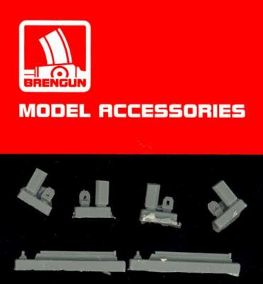 Brengun Models 1/72 U.S. NAVY MODERN WHEEL CHOCKS Resin Set