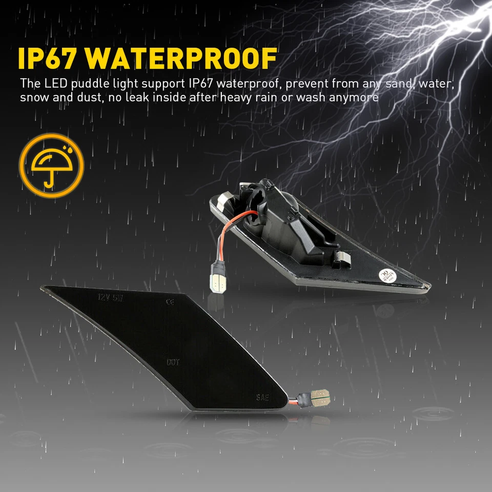 2x Luz de señal de giro LED lateral ahumada para Subaru BRZ Scion FRS 86 Toyota Foto 4 de 4