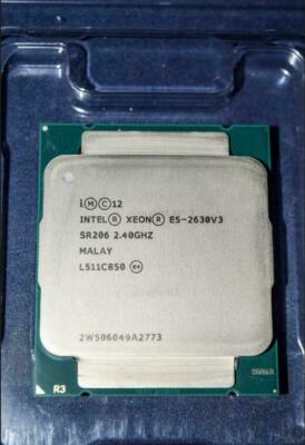 2PCS INTEL XEON E5-2630V3 SR206  2.40GHz 20M 8 CORES 8GT/s 85W PROCESSOR