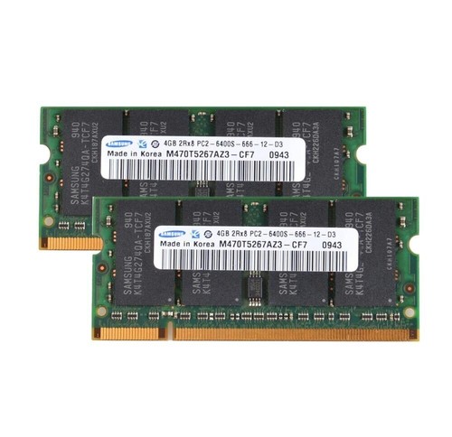 Samsung 2x 4GB 2rx8 PC2-6400 DDR2-800MHz DDR2 200pin SODIMM Laptop Speicher - - Bild 8 von 8