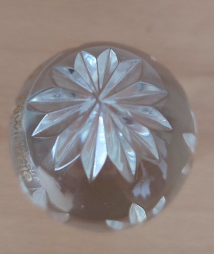COLLECTABLE ZAWIERCIE POLAND 24% LEAD CRYSTAL HAND CUT EGG PAPERWEIGHT - Picture 6 of 7