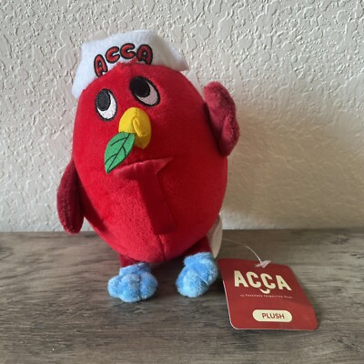 NWT CrunchyRoll Loot Crate Anime Exclusive ACCA Red Bird 6  Plush Adult Toy