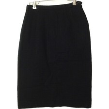 Vintage 60s Union-Made Wiggle Pencil Skirt Lady-S 4 Tweed Wool Metal Side-Zip