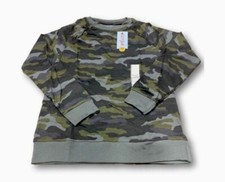 Boys' Camo Print Pullover Fleece Sweatshirt - Cat  Jack Gray/Green XXL 18