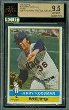 1976 TOPPS LOA # 64 JERRY KOOSMAN PROOF BGS 9.5 MAC SOLO FINEST GRADE $500 CARD*