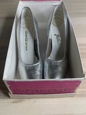 Custom Craft Vintage Women s Heels Evening Silver 1960s Size 6 W/box