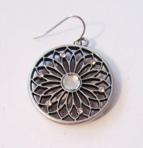 Premier Designs Jewelry Francesca Cut Crystals Earrings in Antiqued Silver RV$34 - Picture 2 of 5