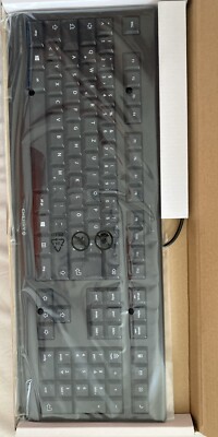 Cherry KC 1000 USB QWERTZ Tastatur Flaches Design Kabelgebunden Schwarz Brandneu