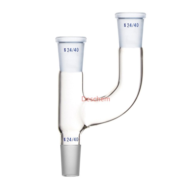 24/40 3Way Glass Claisen Adapter Three Way Laboratory Chemistry