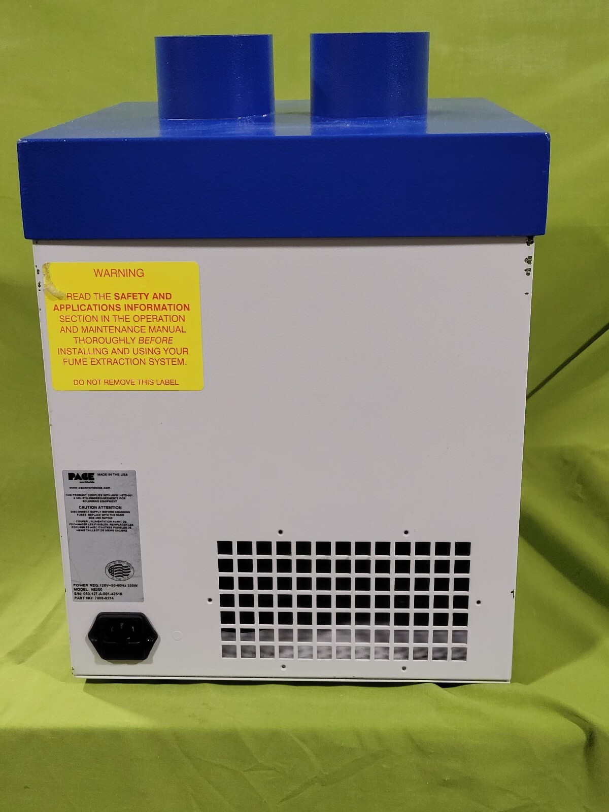 PACE ARMEVAC 200 Fume Extraction Central Filtration Unit eBay